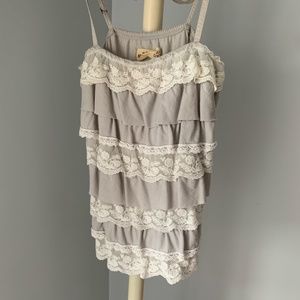 Hollister Crop Top Lace Tank Top